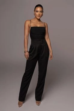JLUXLABEL BLACK AERIN TROUSERS