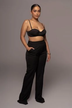 JLUXLABEL TOPS NOIR SOLENE BUSTIER