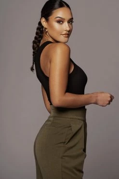 JLUXLABEL BLACK GIGI RACERBACK TANK