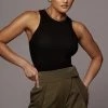 JLUXLABEL BLACK GIGI RACERBACK TANK