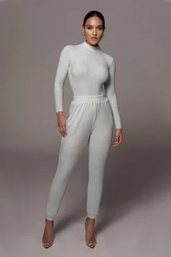 JLUXLABEL SALE CHAMBRAY SIAH SOFT RIBBED JOGGERS