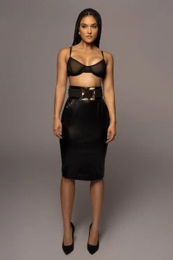 JLUXLABEL BLACK MARILLA SUEDE BELT 14 JLUXLABEL BLACK MARILLA SUEDE BELT