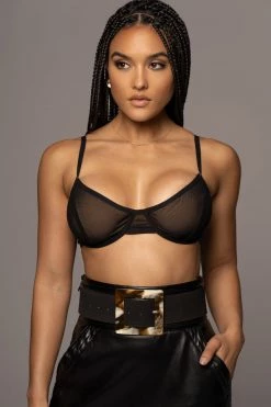 JLUXLABEL BLACK MARILLA SUEDE BELT 15 JLUXLABEL BLACK MARILLA SUEDE BELT