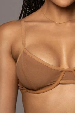 JLUXLABEL NEW ARRIVALS PECAN JONI BRALETTE