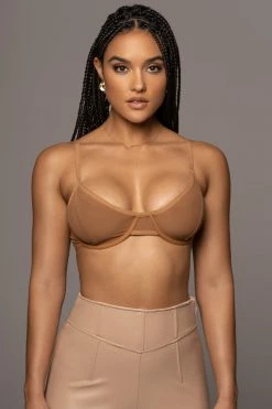 JLUXLABEL NEW ARRIVALS PECAN JONI BRALETTE