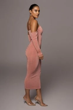 JLUXLABEL MAUVE ALL EYES ON YOU DRESS