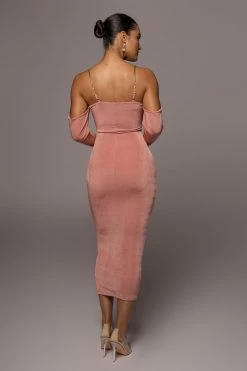 JLUXLABEL MAUVE ALL EYES ON YOU DRESS