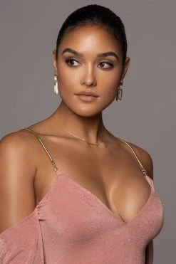 JLUXLABEL MAUVE ALL EYES ON YOU DRESS