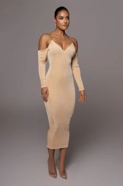 JLUXLABEL DRESSES BUTTERCREAM ALL EYES ON YOU DRESS