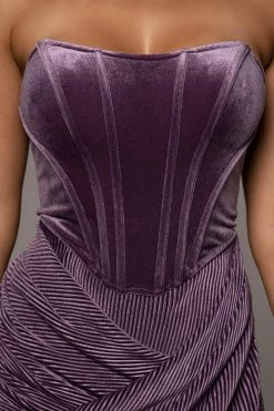 JLUXLABEL PURPLE CITY LIGHTS CORSET