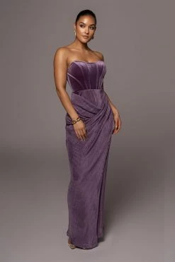 JLUXLABEL PURPLE CITY LIGHTS CORSET