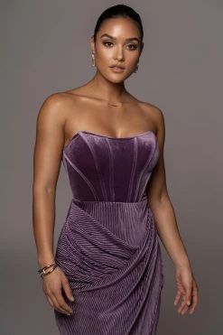 JLUXLABEL PURPLE CITY LIGHTS CORSET