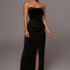 JLUXLABEL NOIR TRUE BLISS MAXI SKIRT