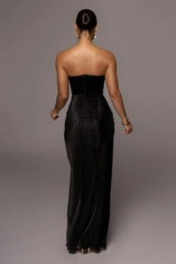 JLUXLABEL NOIR TRUE BLISS MAXI SKIRT