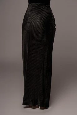 JLUXLABEL NOIR TRUE BLISS MAXI SKIRT