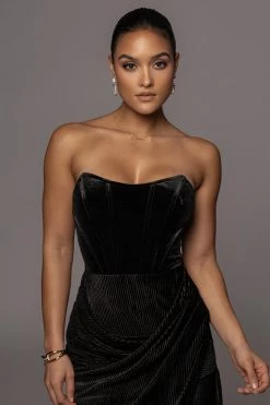 JLUXLABEL NOIR CITY LIGHTS CORSET TOPS