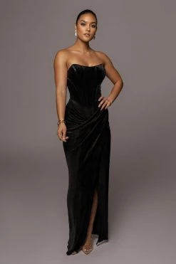 JLUXLABEL NOIR TRUE BLISS MAXI SKIRT