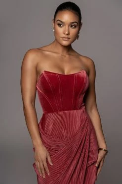 JLUXLABEL BARBERRY CITY LIGHTS CORSET TOPS