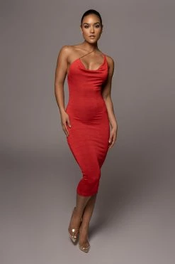 JLUXLABEL RED MODERN MUSE MIDI DRESS GETAWAY WEAR 14 JLUXLABEL RED MODERN MUSE MIDI DRESS GETAWAY WEAR