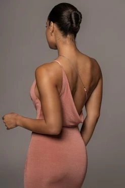 JLUXLABEL MAUVE MODERN MUSE MIDI DRESS GETAWAY WEAR