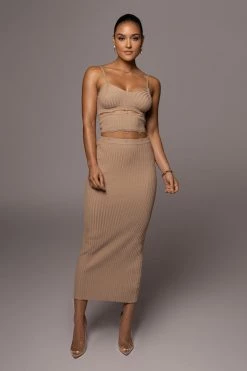 JLUXLABEL DRESSES BEIGE ELIZA MAXI DRESS
