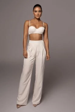 JLUXLABEL BOTTOMS BUTTERCREAM CANDICE TROUSERS