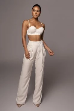 JLUXLABEL BOTTOMS BUTTERCREAM CANDICE TROUSERS