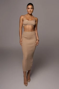 JLUXLABEL DRESSES BEIGE ELIZA MAXI DRESS