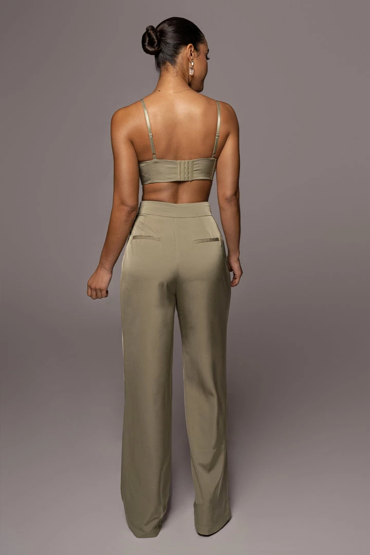 JLUXLABEL BOTTOMS OLIVE CANDICE TROUSERS 13 JLUXLABEL BOTTOMS OLIVE CANDICE TROUSERS