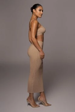 JLUXLABEL DRESSES BEIGE ELIZA MAXI DRESS