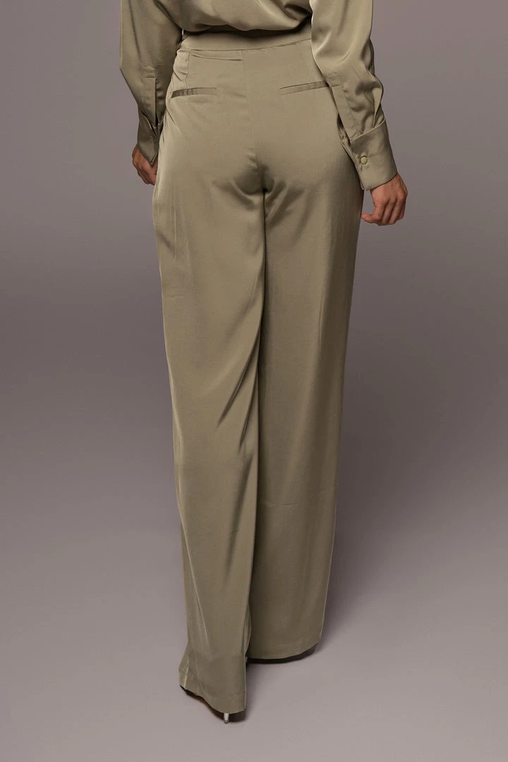 JLUXLABEL BOTTOMS OLIVE CANDICE TROUSERS 14 JLUXLABEL BOTTOMS OLIVE CANDICE TROUSERS