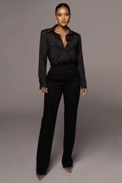 JLUXLABEL NOIR JAXSON BUTTON UP