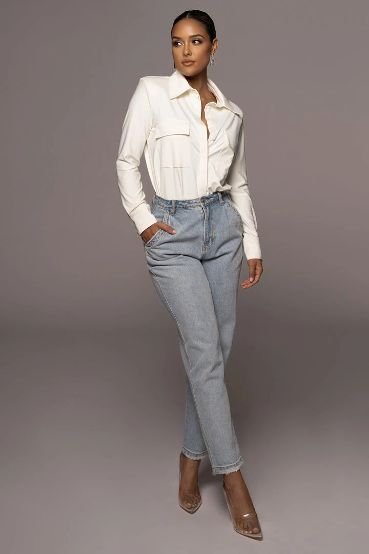 JLUXLABEL NEW ARRIVALS IVORY JAXSON BUTTON UP 4 JLUXLABEL NEW ARRIVALS IVORY JAXSON BUTTON UP