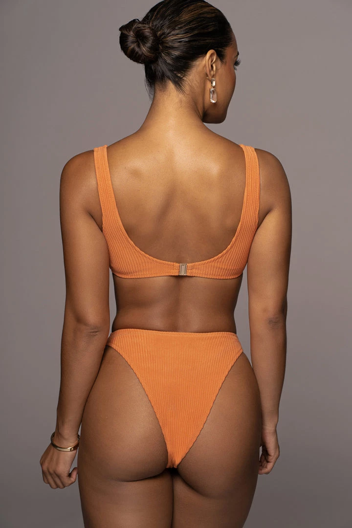 JLUXLABEL ORANGE BLESSE RIBBED BIKINI SET 7 JLUXLABEL ORANGE BLESSE RIBBED BIKINI SET