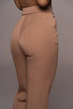 JLUXLABEL SALE TAN PALOMA TAILORED TROUSERS