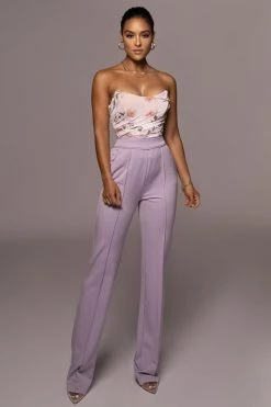 JLUXLABEL SALE PURPLE PALOMA TAILORED TROUSERS