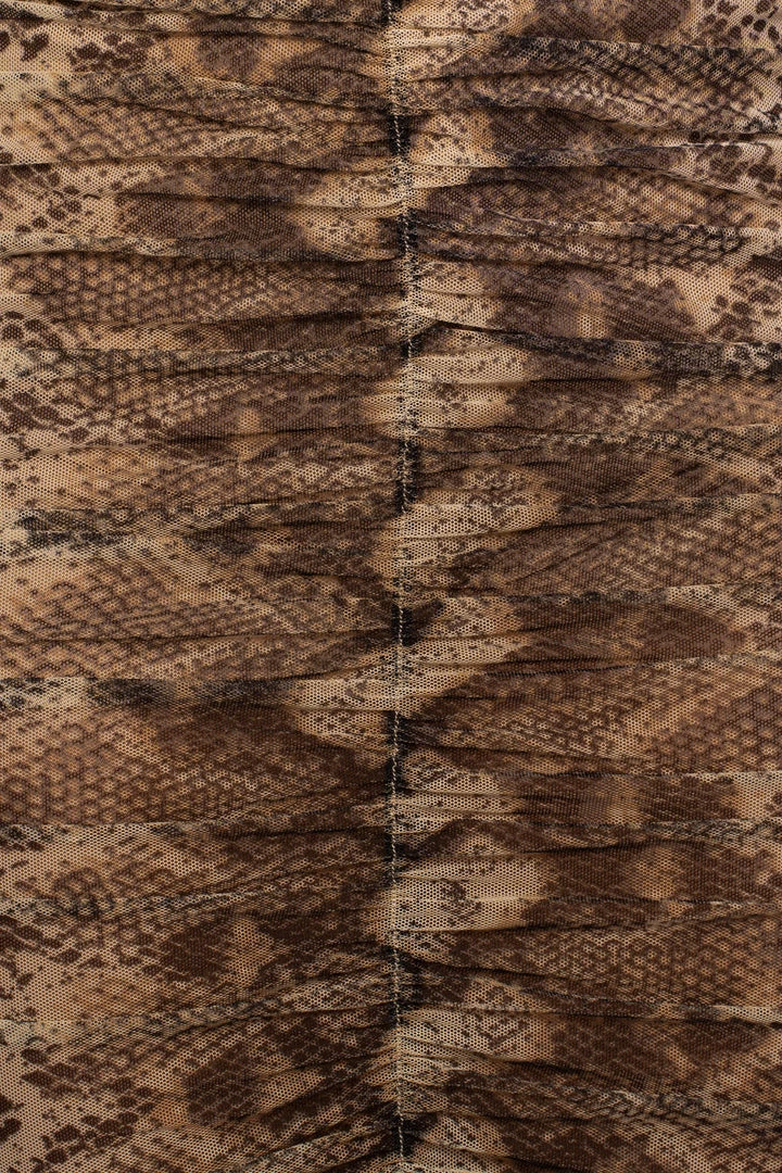 JLUXLABEL SNAKESKIN BOA MOCK NECK SHEER DRESS 16 JLUXLABEL SNAKESKIN BOA MOCK NECK SHEER DRESS