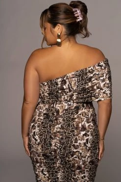 JLUXLABEL COBRA VEDA ONE SHOULDER BODYSUIT