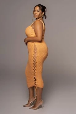 JLUXLABEL NEW ARRIVALS Apricot Bare It All Skirt Set 30 JLUXLABEL NEW ARRIVALS Apricot Bare It All Skirt Set