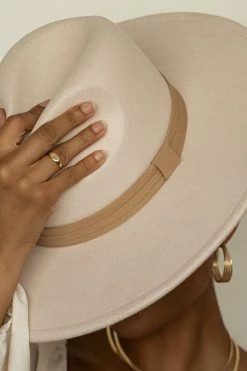 Fame Accessories NEW ARRIVALS WANDERER WIDE BRIM HAT