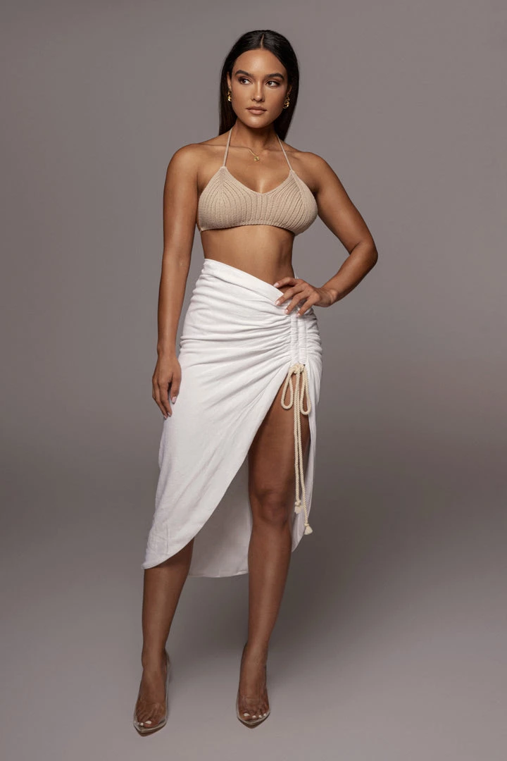JLUXLABEL IVORY SPRING RUCHED LINEN SKIRT NEW ARRIVALS 9 JLUXLABEL IVORY SPRING RUCHED LINEN SKIRT NEW ARRIVALS