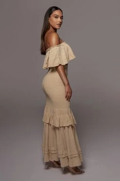 JLUXLABEL BEIGE SIENNA RUFFLED SKIRT SET NEW ARRIVALS 18 JLUXLABEL BEIGE SIENNA RUFFLED SKIRT SET NEW ARRIVALS