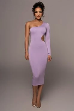 JLUXLABEL LILAC JULIA MIDI DRESS NEW ARRIVALS