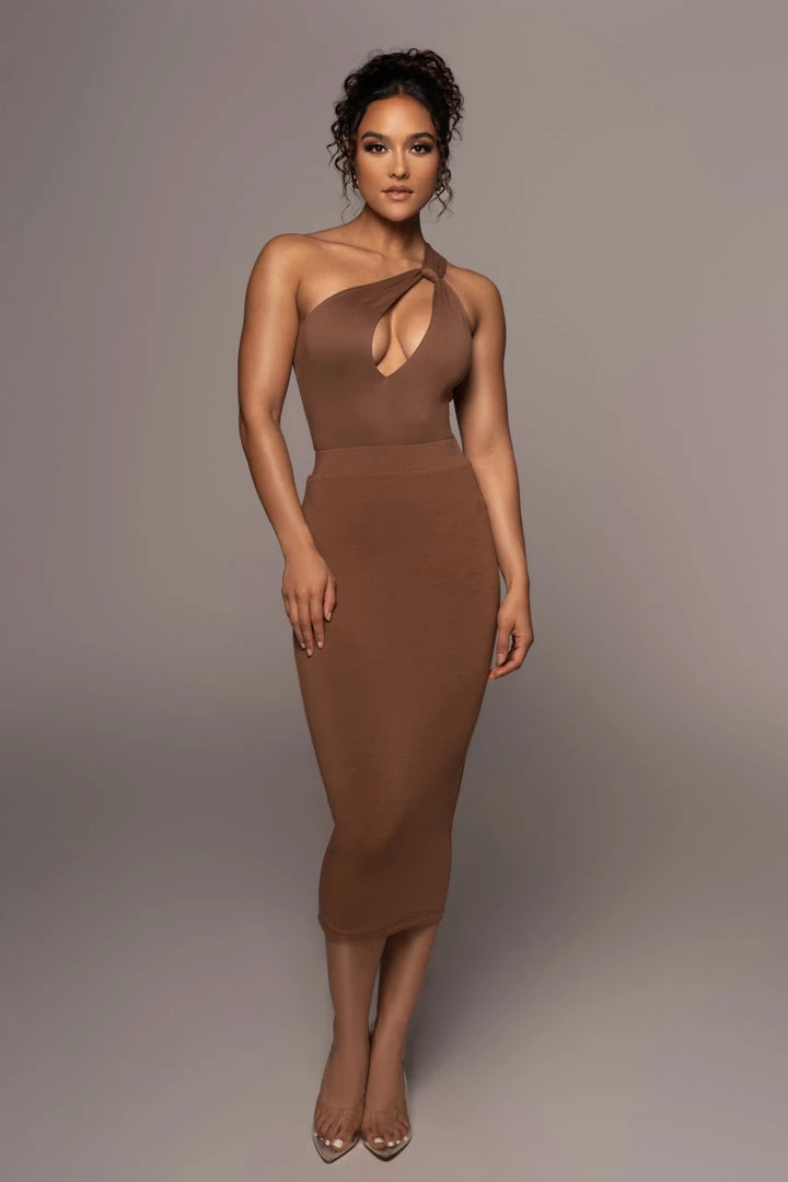 JLUXLABEL PECAN LEILAH MIDI SKIRT 5 JLUXLABEL PECAN LEILAH MIDI SKIRT