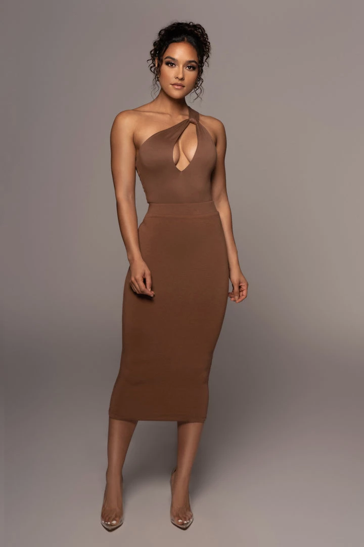 JLUXLABEL PECAN LEILAH MIDI SKIRT 4 JLUXLABEL PECAN LEILAH MIDI SKIRT