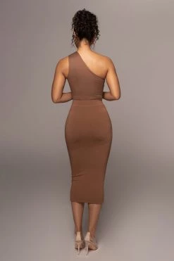 JLUXLABEL PECAN LEILAH MIDI SKIRT 16 JLUXLABEL PECAN LEILAH MIDI SKIRT