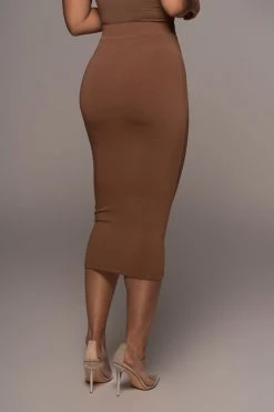 JLUXLABEL PECAN LEILAH MIDI SKIRT 15 JLUXLABEL PECAN LEILAH MIDI SKIRT