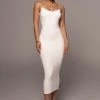 JLUXLABEL IVORY COLETTE MIDI DRESS NEW ARRIVALS