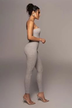 JLUXLABEL NEW ARRIVALS GREY NO RULES JUMPSUIT