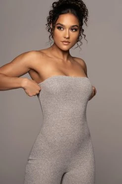 JLUXLABEL NEW ARRIVALS GREY NO RULES JUMPSUIT